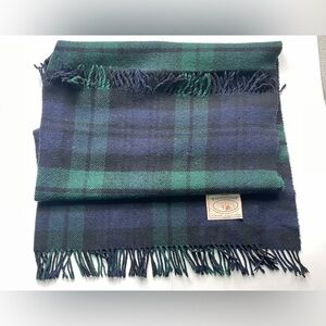 Green and Black Plaid Blanket